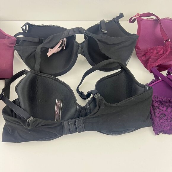 Victoria's Secret Lot of 6 Bra's Size 36D Push Up Demi Knockout Lace - Picture 4 of 13